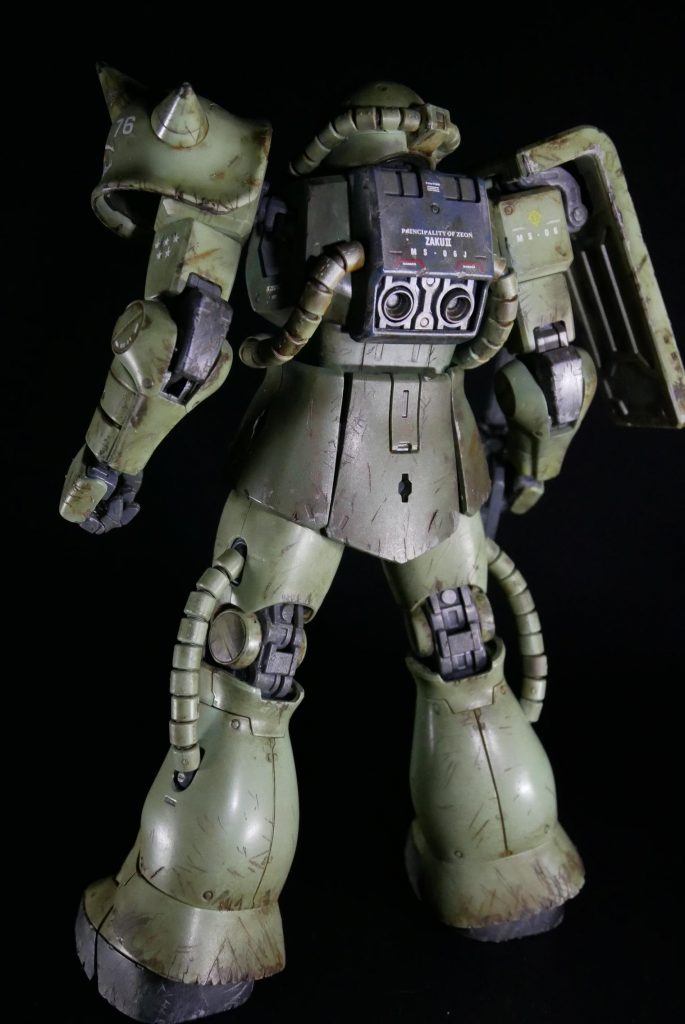 関節の柔軟性はゴッ●ガンダムにゃぁ負けませんよ！MS 06Jザク２Ver.2.0–5枚目/制作者：suteteko76