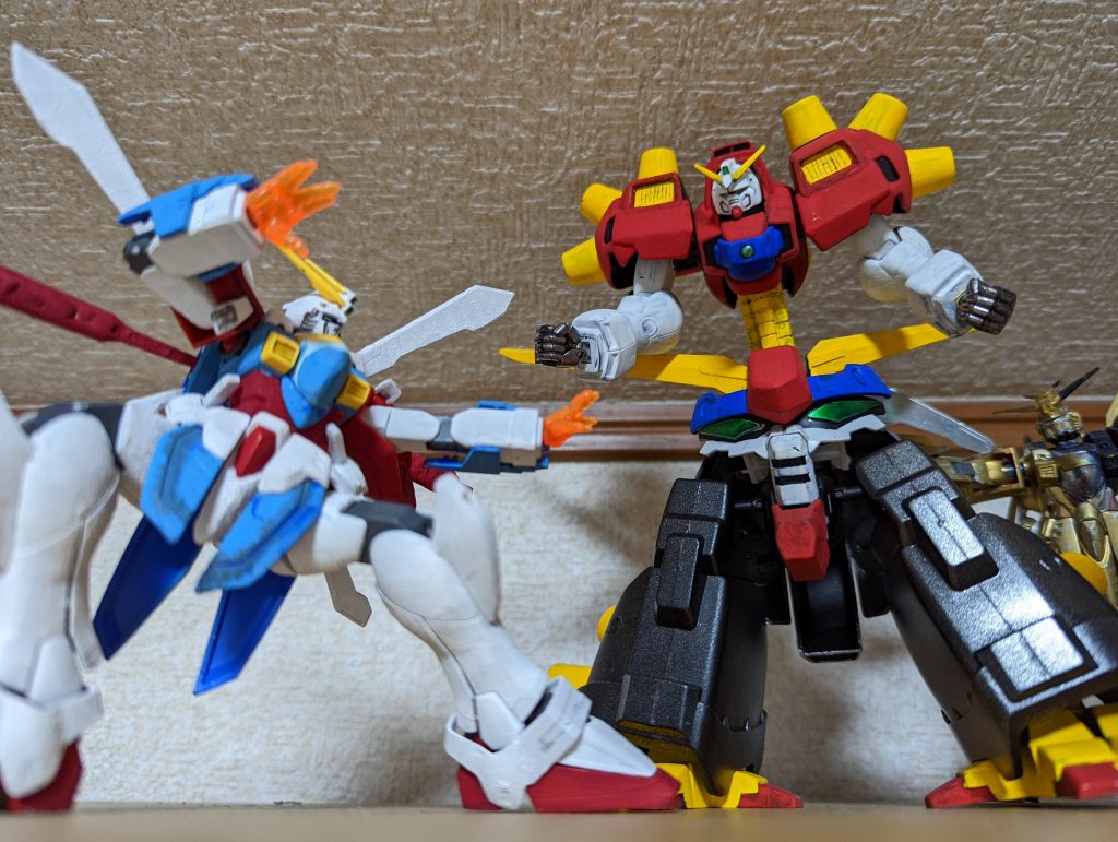 デビルガンダムと対峙。