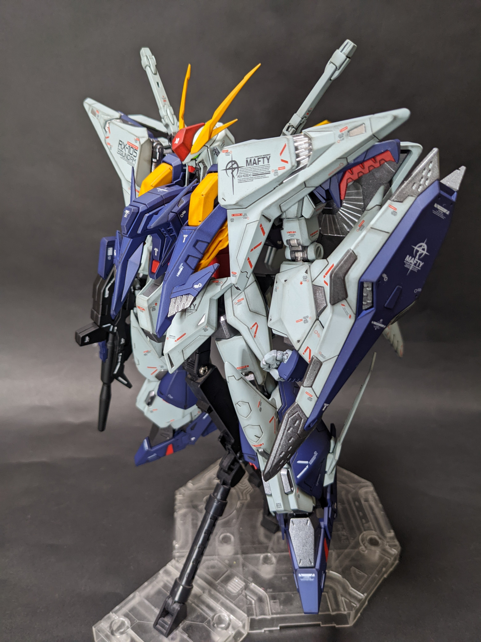 ガンプラ HGUC Ξガンダム&ペーネロペー 全塗装完成品 - プラモデル