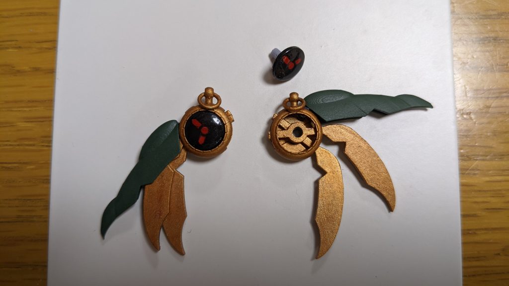 組立。緑の羽根だけ差替え。