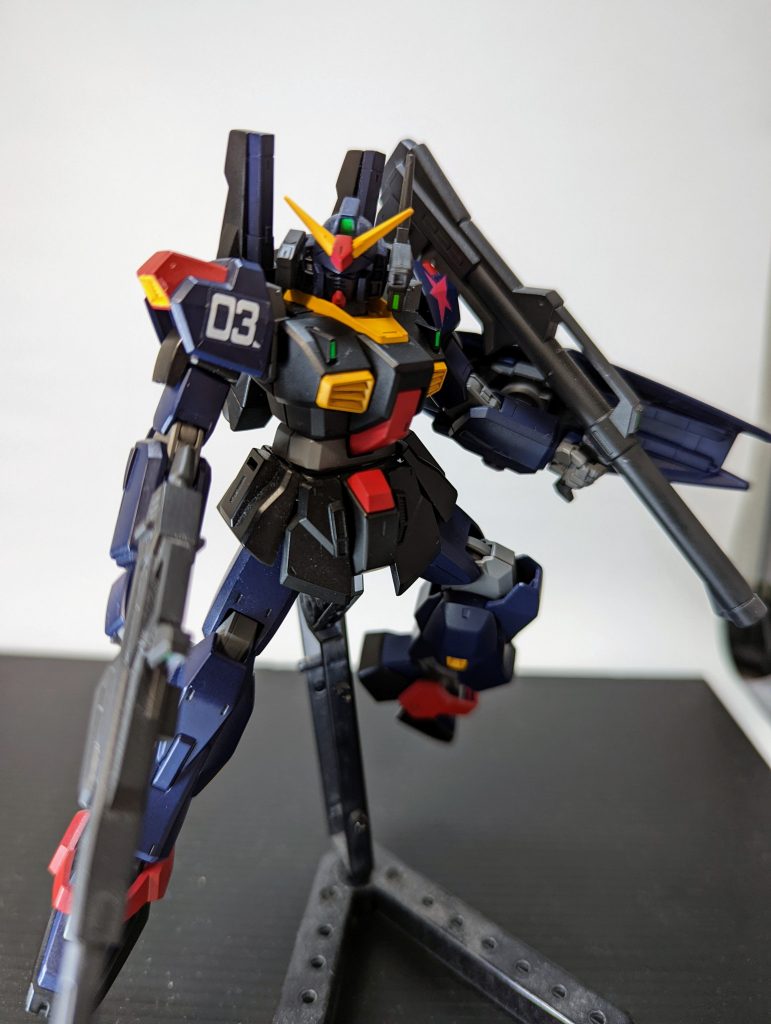 フル装備でポーズ