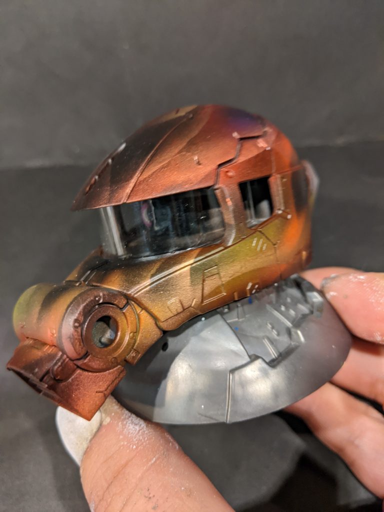 ザクヘッドFIREペイント風塗装–3枚目/制作者：やまさん