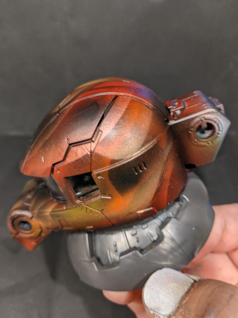 ザクヘッドFIREペイント風塗装–4枚目/制作者：やまさん