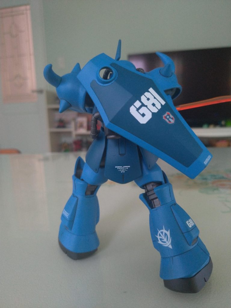 盾を背中にかけると格好良い！ゲルググ並みに格好良い♪ナンバーに意味なし！無敗(681)を誇る男ランバラル！？