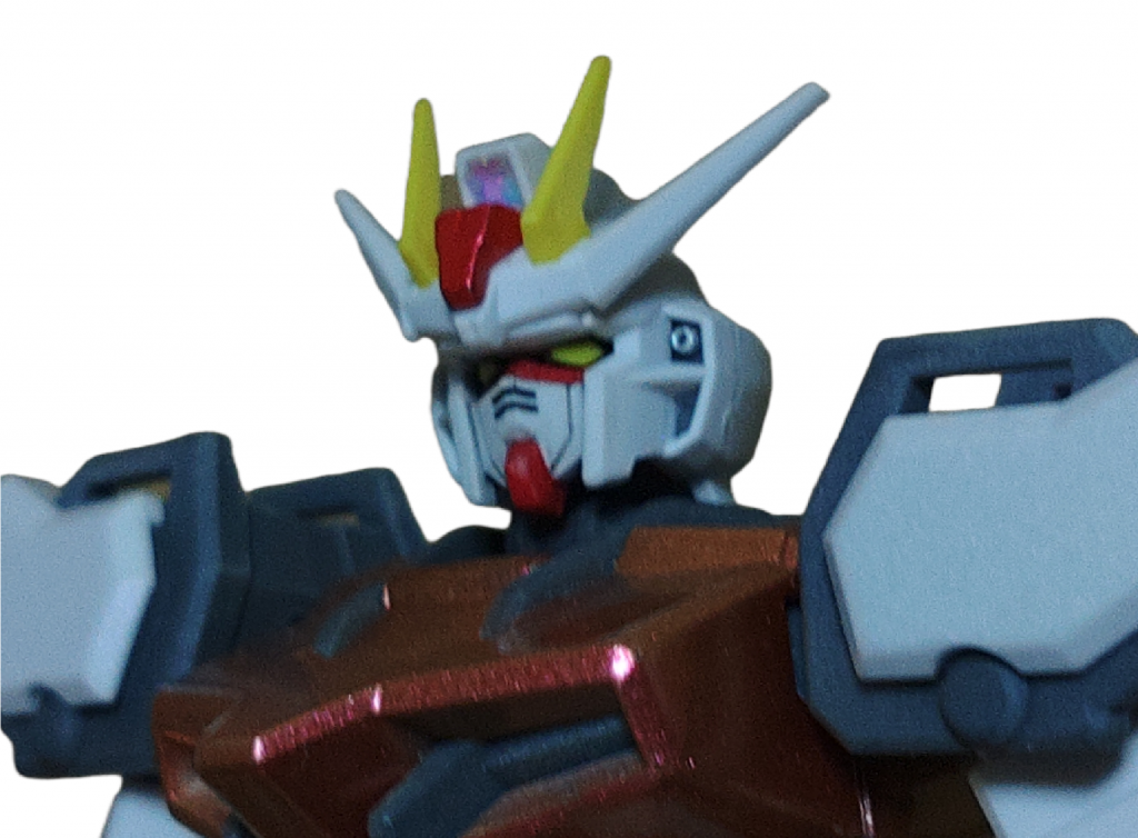 頭部アップです。メインセンサーはオーロラシートを張り付けその上からレジンを入れてあります。