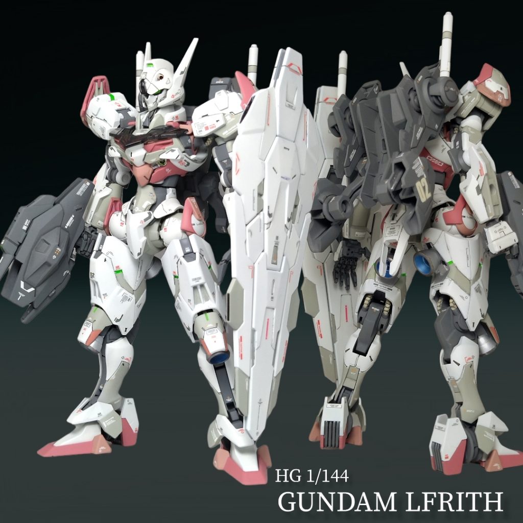 塗装は彩度を下げ、白、ピンク部分をツートンカラーにして、派手さを抑えながらも単調にならないように意識しました✨試作機らしく、マーキングを多めに。複数色を使用して、こちらも単調にならないようにしてます☺️