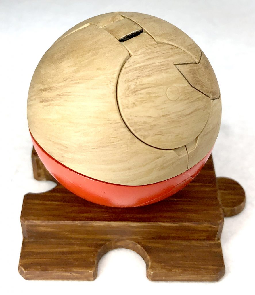 バックショットヒスイビリリダマの際に覚えた木目塗装を今回もふんだんに!今回は表、体の上半分に対してがっつり入れてみました