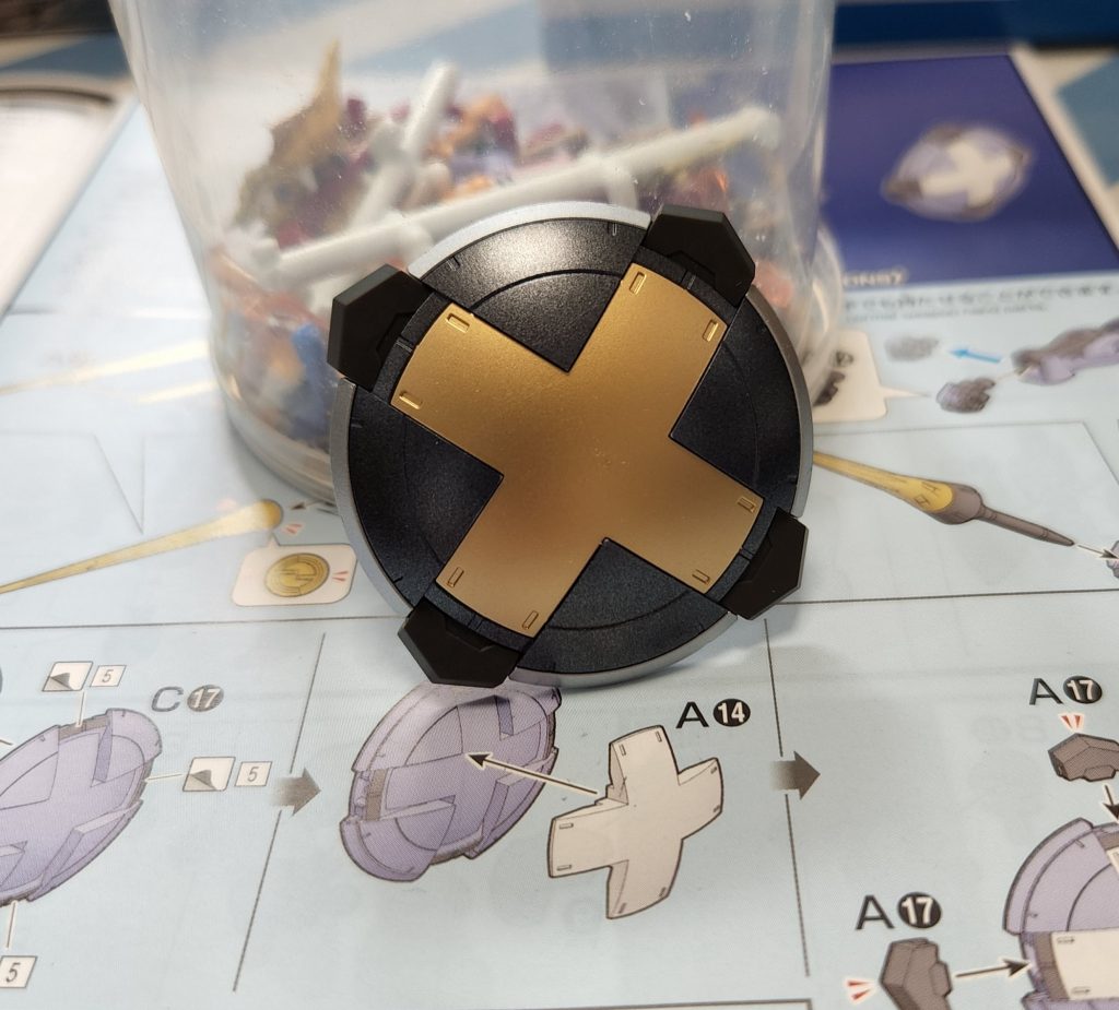 パーツ割のお陰で塗装がやり易い