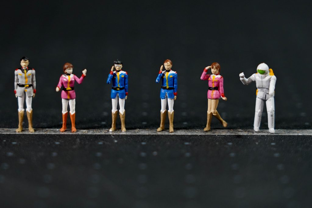 追加で1/100scaleホワイトベース隊も載せておきますw