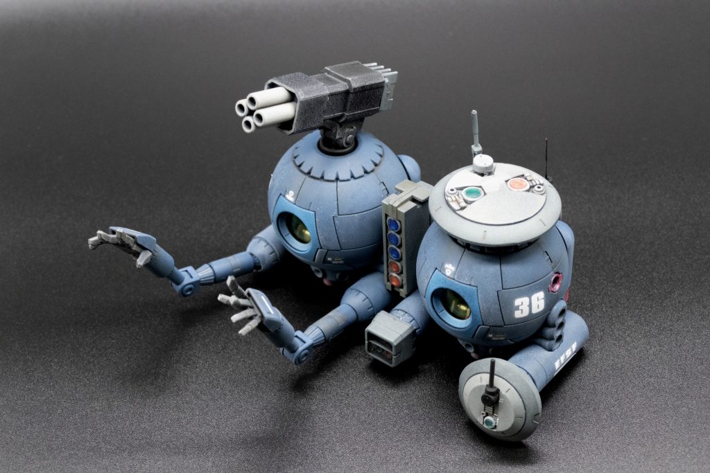 レドームとマニュピレーターはMSオプション、4連マガジンは他キットのジャンク移設です。