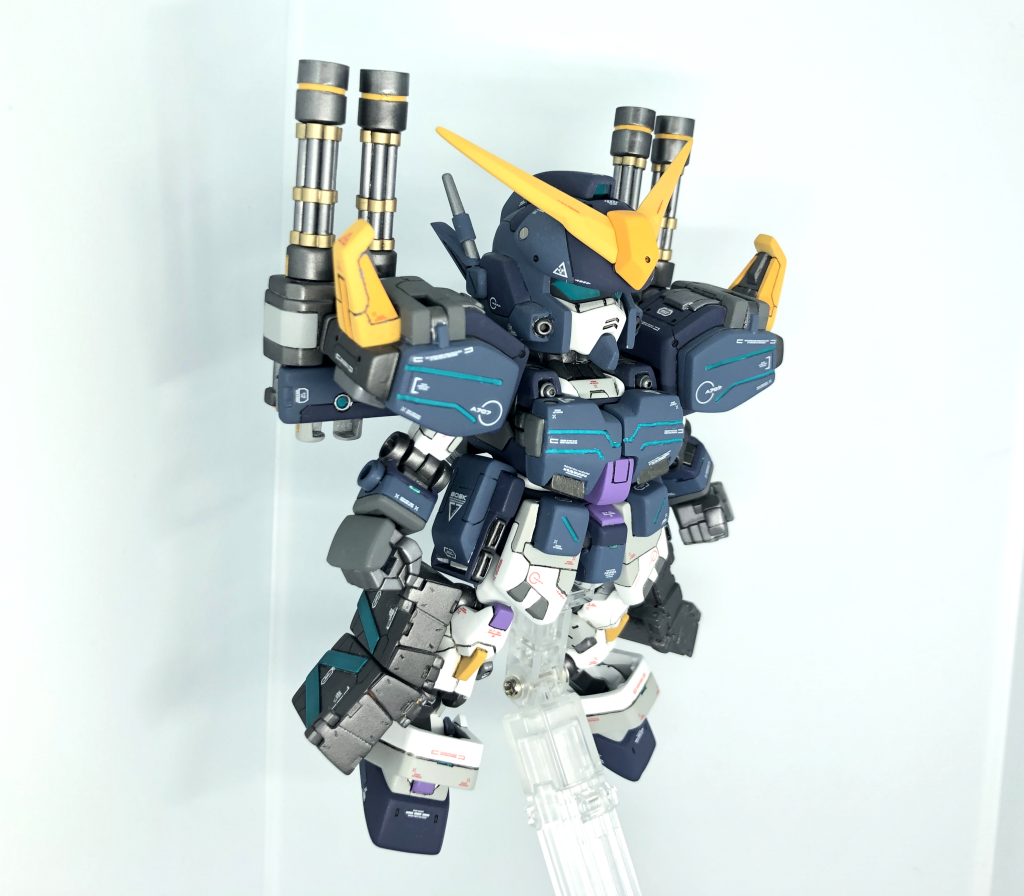 ダブルガトリングはバックパックに取り付けれます