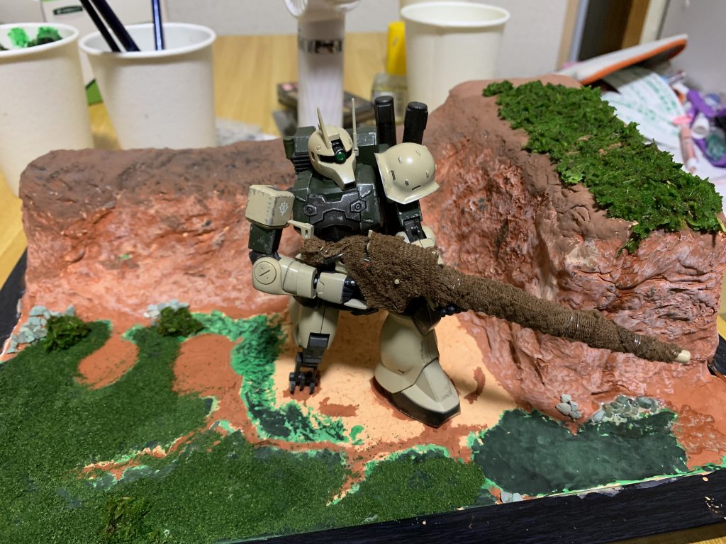 本当は砂漠的な感じにしたかったのに気づいたら草生えてましたww