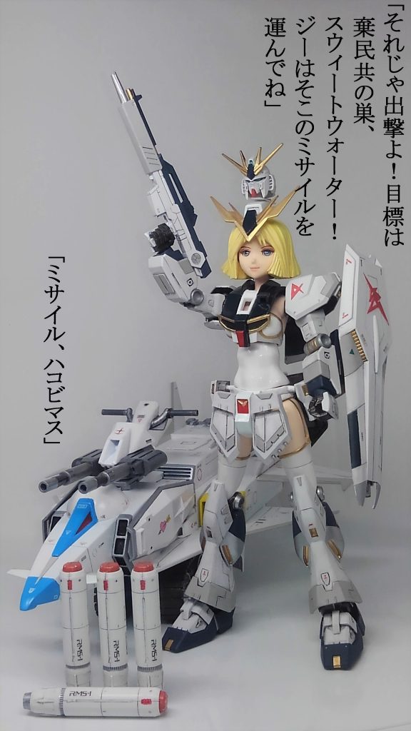 セイラ ＆ νガンダム–6枚目/制作者：TOMSIM