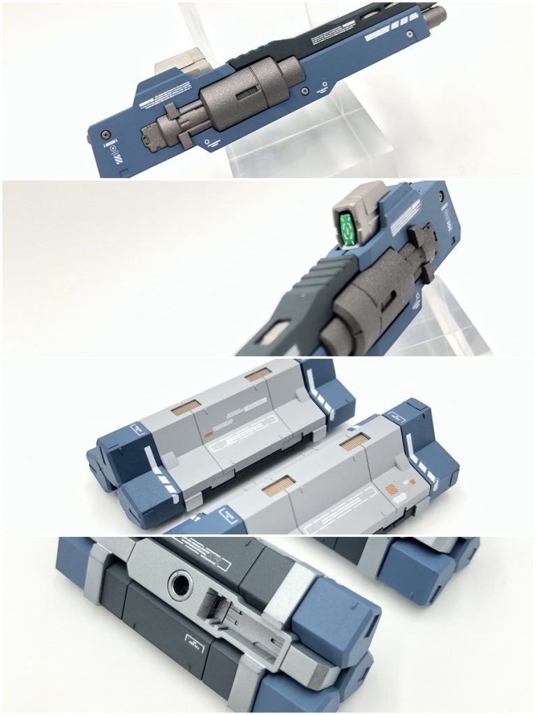 武器類は、グレー、メタリックの複数色で塗り分けました。