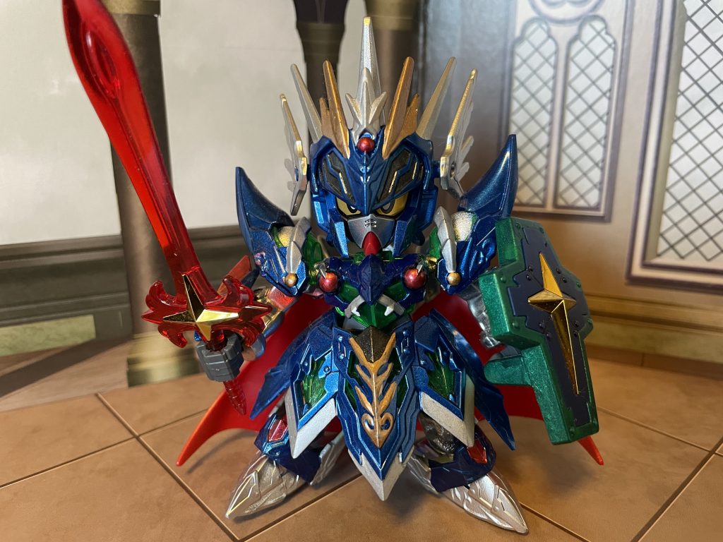 まずは三種の神器装備から。炎の剣と力の盾は何かの事情で余っていたジャンクから。霞の鎧は完全塗り分けで！