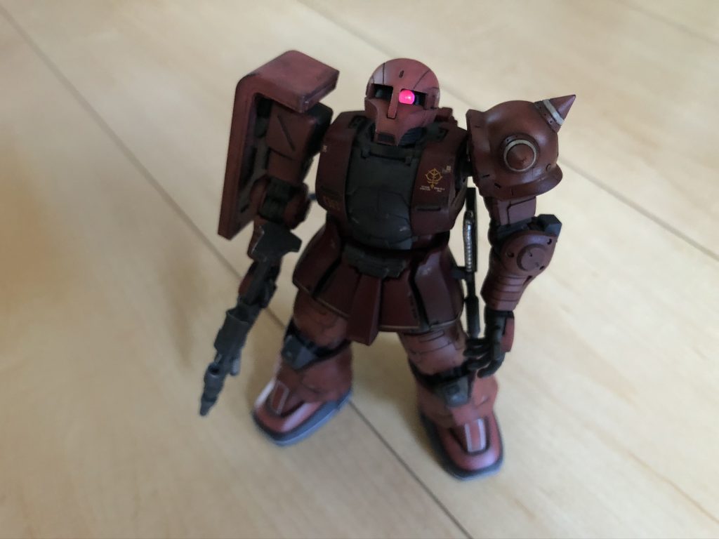 モノアイにLEDモジュールを埋め込みました