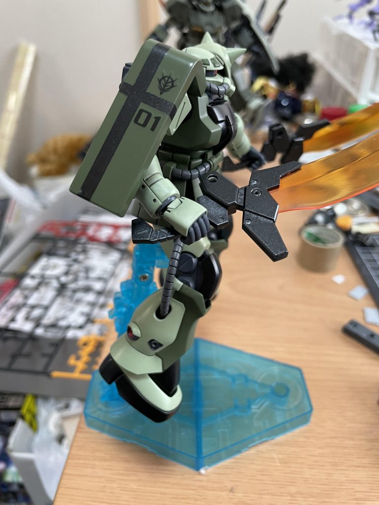 最後にシールドに黒い十字架をペイントしてます。皆さまも機体に黒い十字架を背負って一緒に戦いましょう！それでは最後までご覧いただきありがとうございました。