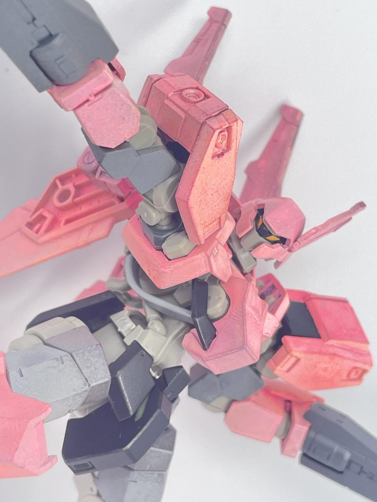 ついでに、最近デュエマばっかでろくにエアブラシやってなかったせいか、なんか酷い感じに