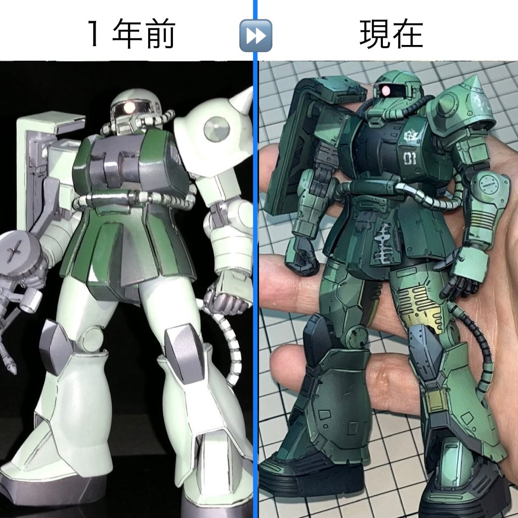 オマケ😅アニメ塗りを始めたのが丁度1年前。続けてみるもんですねぇ(笑)1年前は片手で足りる程度の技術の引き出しが、今では扉付きのクローゼットくらいにはなったか?なんならもっと頑張って、ウォークインクローゼットくらいまで広げたい(笑)って、なんの話だ?