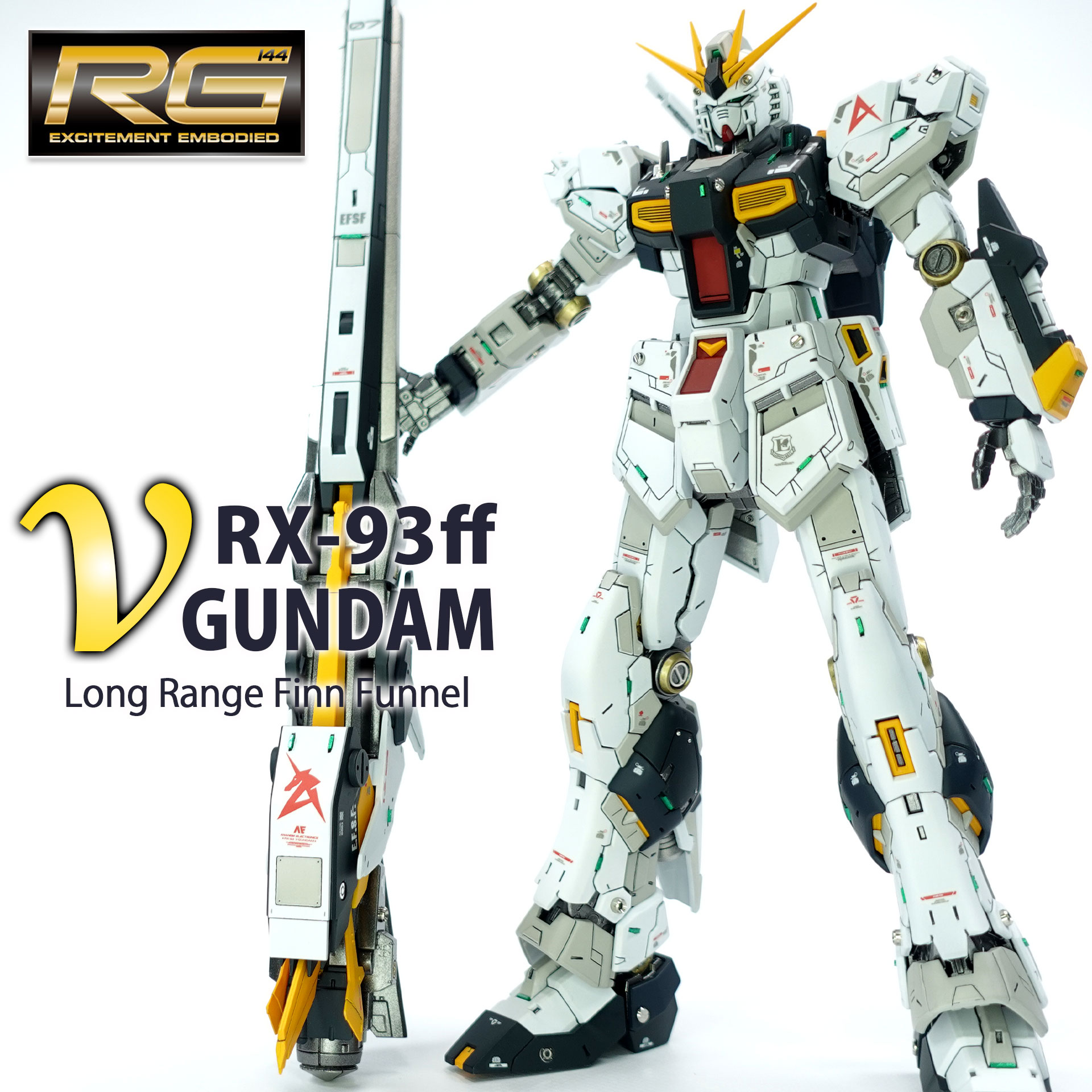 RG◾️ RX-93ff ν GUNDAM 完成品◾️ニューガンダム | linnke.com.br