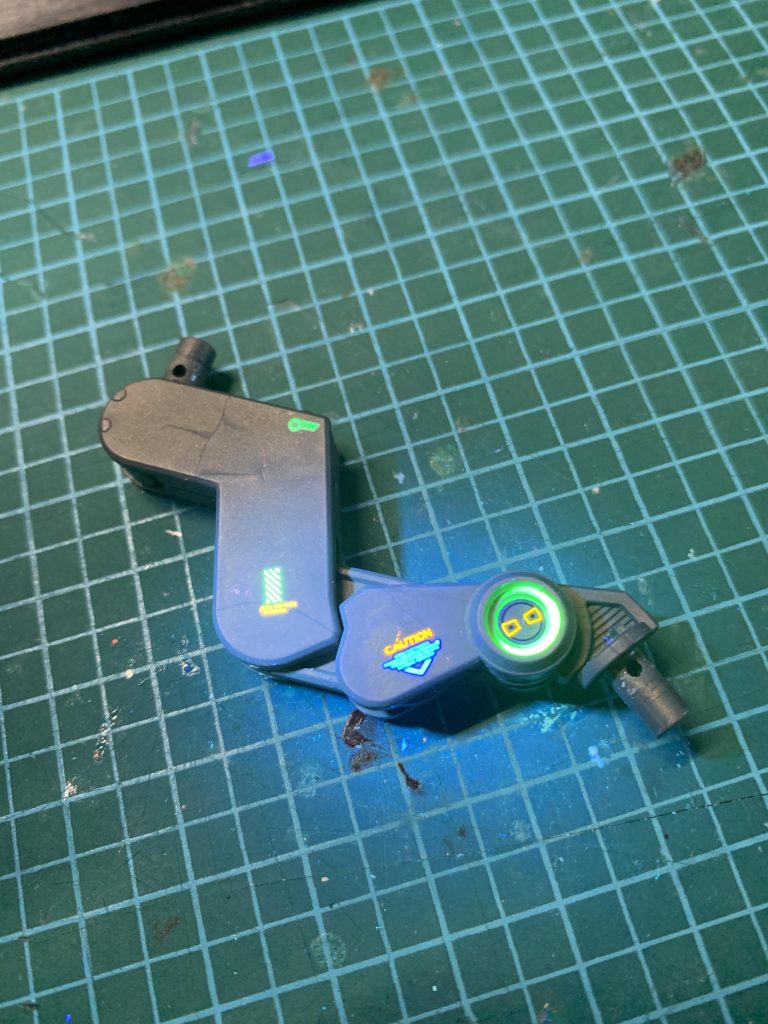 デカールのみの発光テスト