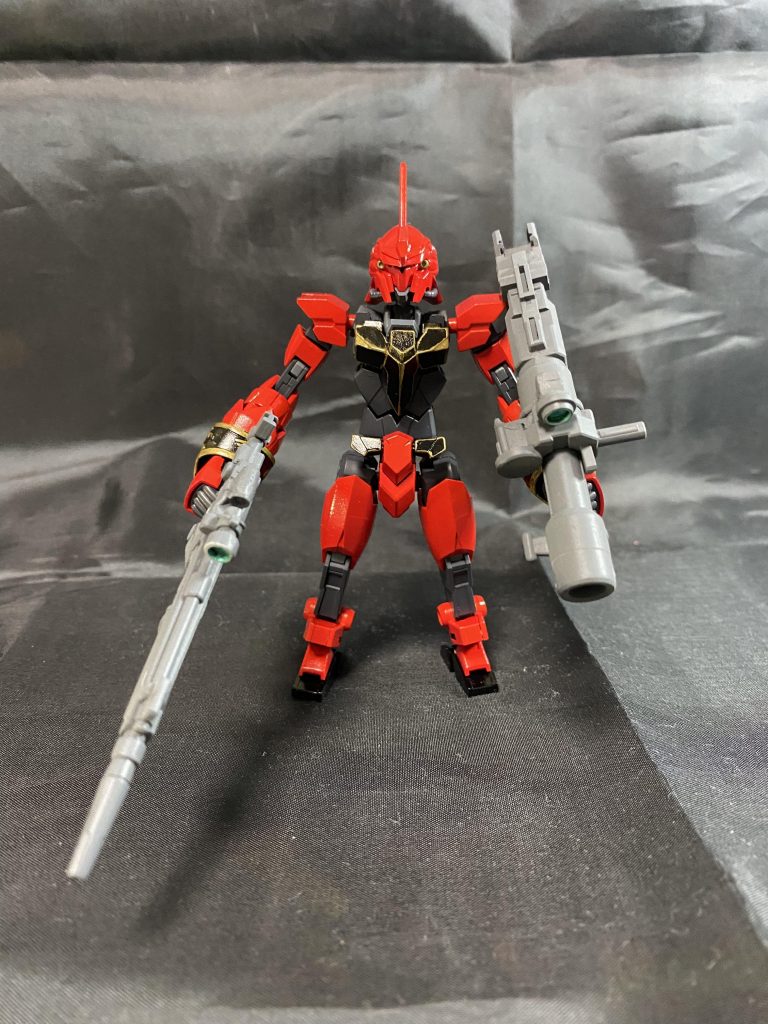 ダブルウエポン！武器を持つとあまり頭身の違いが気にならないかな？