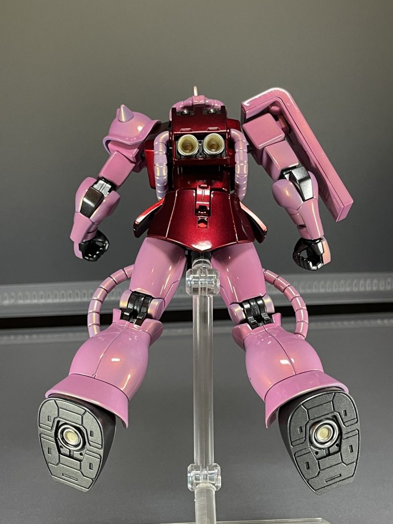 内部フレームは定番のスターブライトアイアンバーニアはシルバー+ゴールドで塗り分けました。