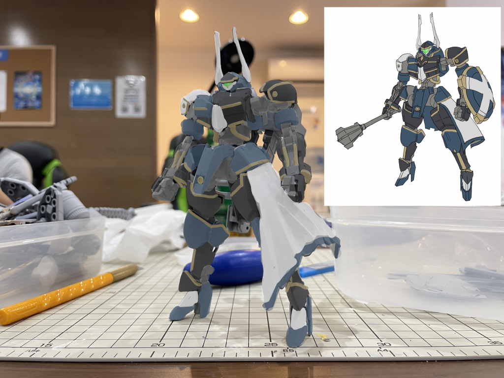 ▲いつもの塗装シミュレーション。クリスタを使用しています。