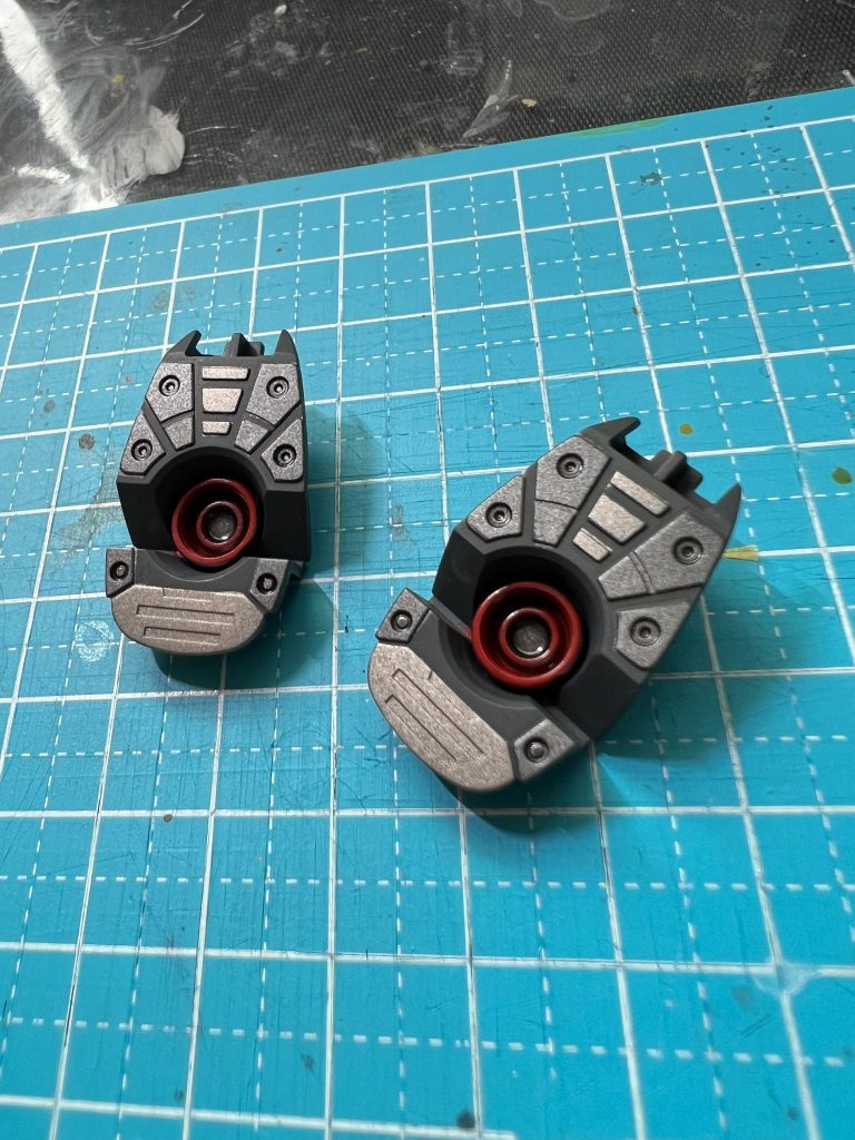 足の裏も塗り分けを実施しました