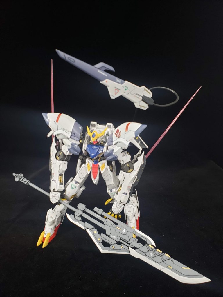 武器も大型ソード装備し、サブアームもビームサーベル装備。近接戦をより強化した機体になりました‼️