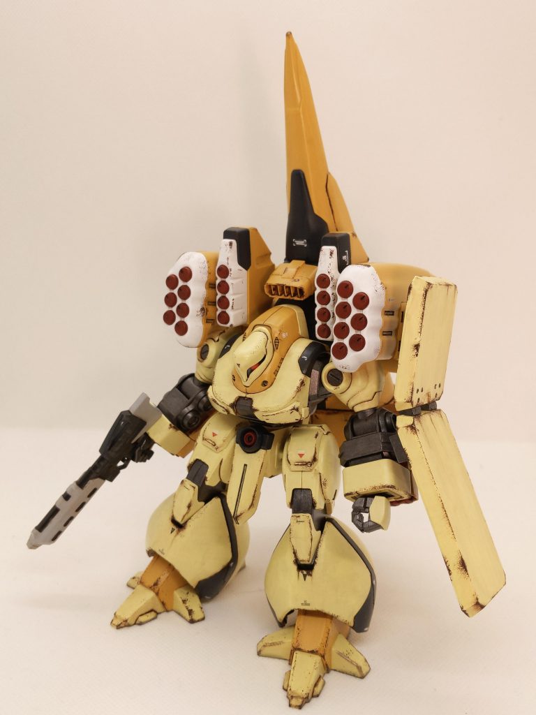 全体ショット錆、汚し表現が好きなので、黄色の機体は相性が良かったのではと思います。