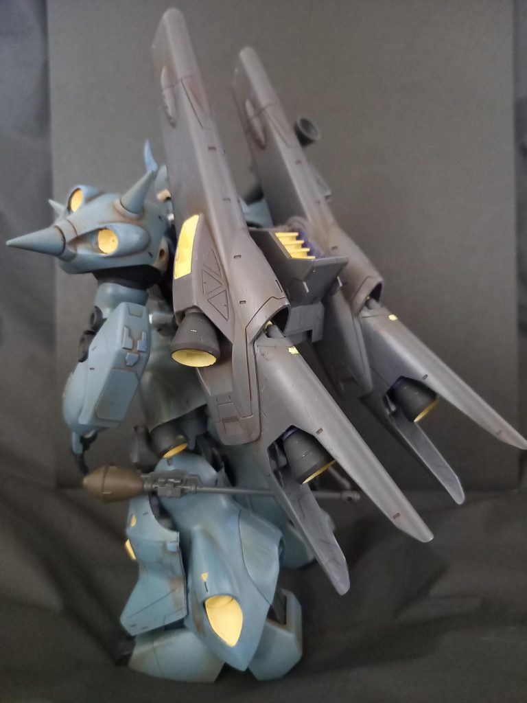 キマリスブースター装着　穴開けてランナー接続してます。