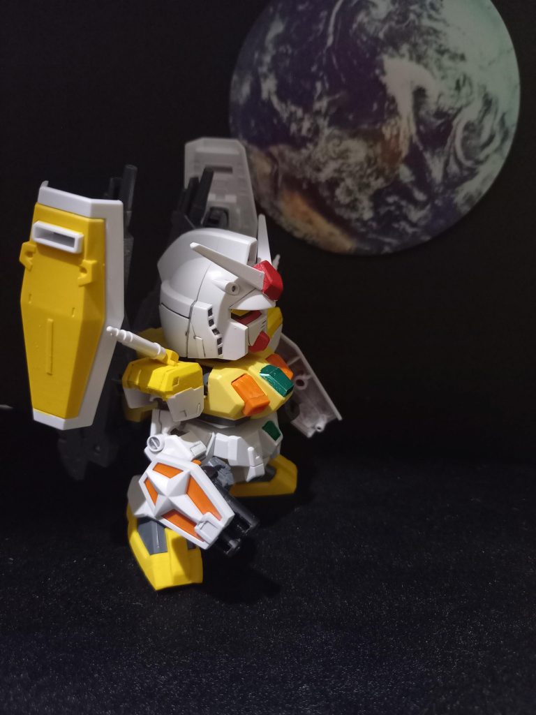 ライフル変更でツインキャノン　フルアーマーガンダム風仕上げ