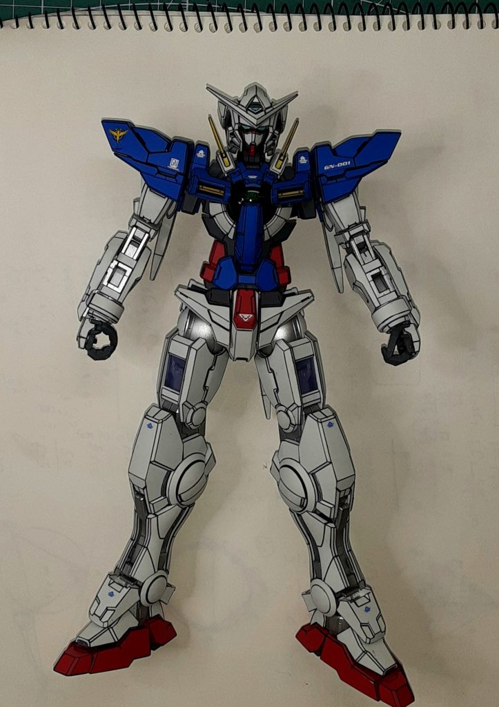 フレームは銀のラッカー塗料をつかいましたが、反射してアニメっぽくないですね😭