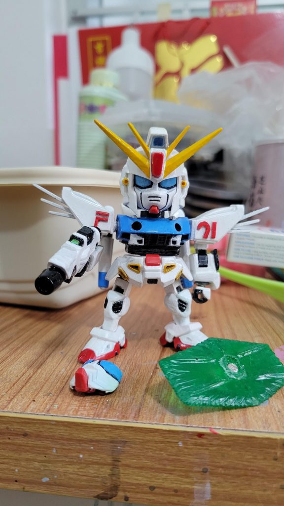 舊版ＢＢ戦士 ７４ ガンダムＦ９１重段改良版–2枚目/制作者：石頭三舊