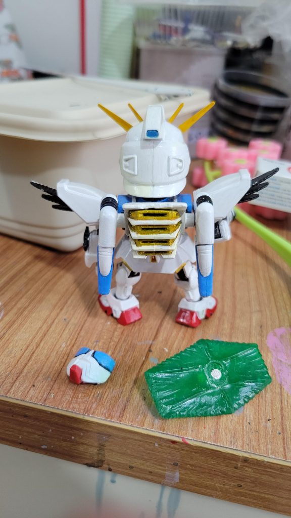 舊版ＢＢ戦士 ７４ ガンダムＦ９１重段改良版–5枚目/制作者：石頭三舊