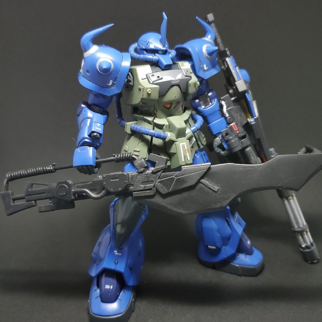 斬馬刀のような太刀をジャンクパーツで制作肩棘をシャープ化しました