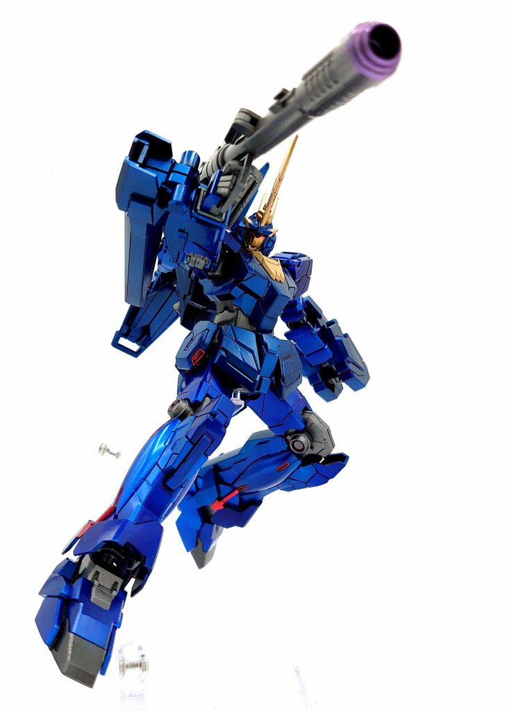 バンシィ(ブルーキャンディ塗装)–4枚目/制作者：シェフみたに