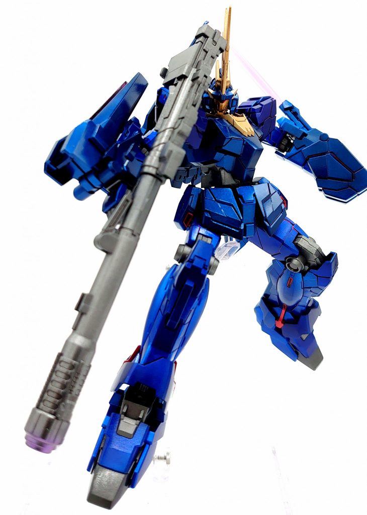 バンシィ(ブルーキャンディ塗装)–6枚目/制作者：シェフみたに