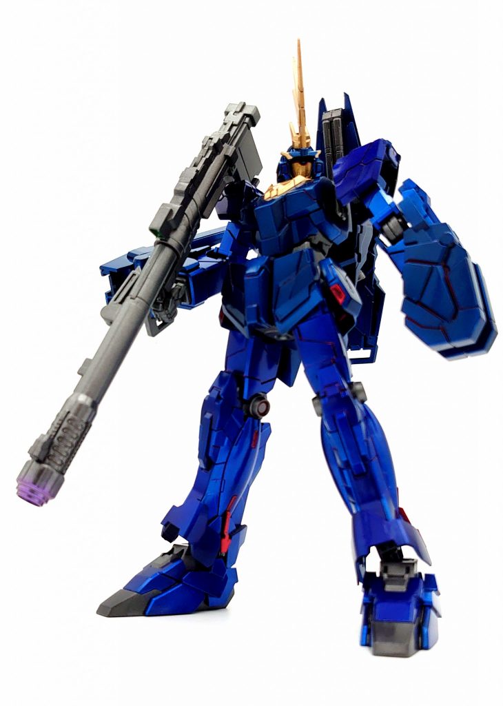 バンシィ(ブルーキャンディ塗装)–2枚目/制作者：シェフみたに