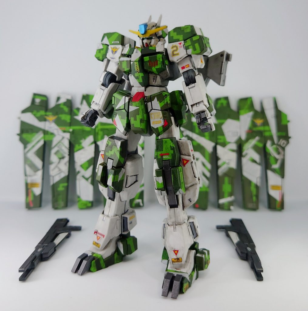 ガンダムサバーニャ、カッコ良いですよねー細身の上半身にガッチリした下半身巨大なバインダーこのバランスがサイコーですヨ♫大好きです 最近は売り場で見かけないし…最終決戦仕様、注文すれば良かった(T_T)