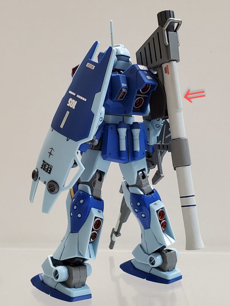 リアビュー❗プチ改修?③ランドセル🎒に穴を開け、バズーカを担架出来るようにしました~😊