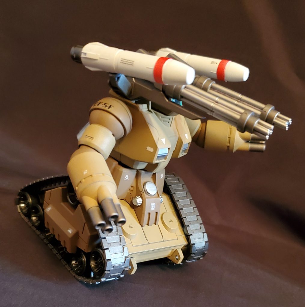 コンセプトはミノフスキー濃度が低い間に、敵拠点及びダブデ等の陸上戦艦にミサイルで先制攻撃を加えるといった感じです。