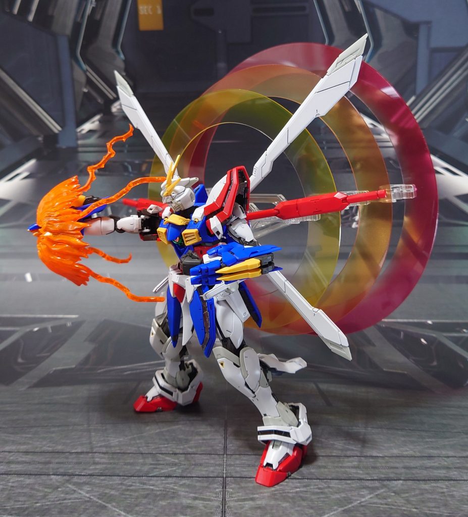 ゴッドフィンガー用エフェクト、日輪エフェクト用パーツの使用例。