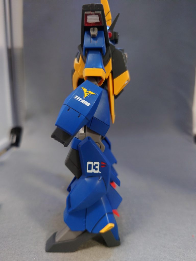 ちなみにデカールは市販の「HGUC用Zガンダム&ガンダムZZ汎用」からチョイスしました。何気に1/144向けのティターンズ系のマーキングが付属する貴重なデカールセットなんだよねアレ······