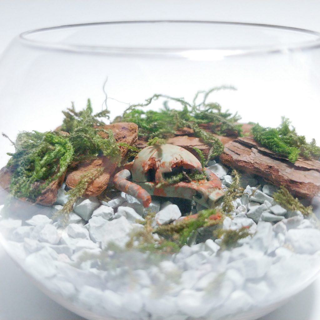 テラリウム風ザクヘッド–2枚目/制作者：みやもとエビワラー