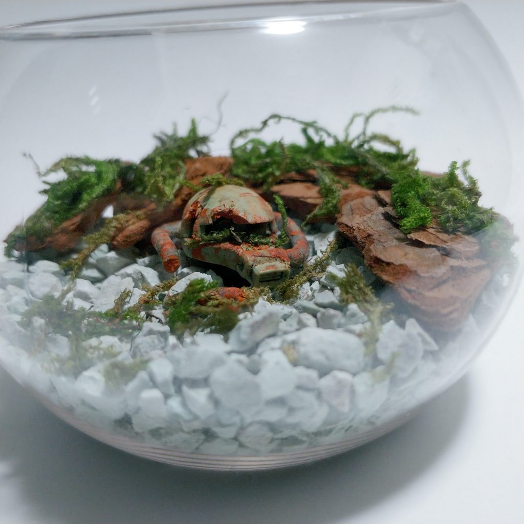 テラリウム風ザクヘッド–3枚目/制作者：みやもとエビワラー