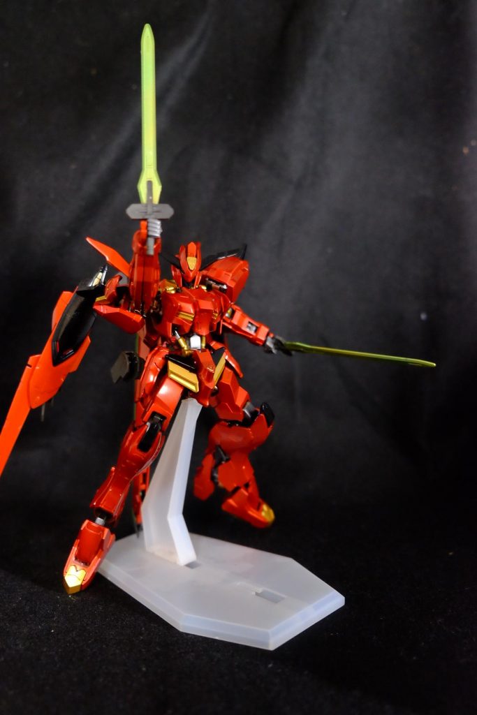 本体はexブラック→exゴールド→パールプレミアムレッドで塗装。