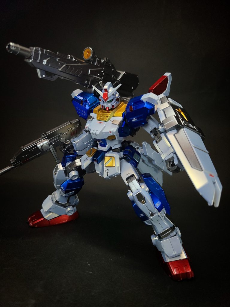 機動戦士ガンダム戦記 (PS3版)カトキハジメ氏によりリデザインされた。ゲーム本編のストーリーに本装備は登場せず、DLCとしての実装になっている。一方、漫画版では第11話で宇宙に上がった際に初登場。ガンダム7号機の機動補正プログラムの再調整が済んでいなかったため、整備担当のアニー・ブレビッグの判断で本装備に換装された。続く第12話でジオン残党軍と交戦した際、ビグロに苦戦するも辛うじてこれを撃破。しかし、爆発に巻き込まれた際にビーム・キャノンが損傷してしまい、これ以降、本装備で出撃する事はなかった。