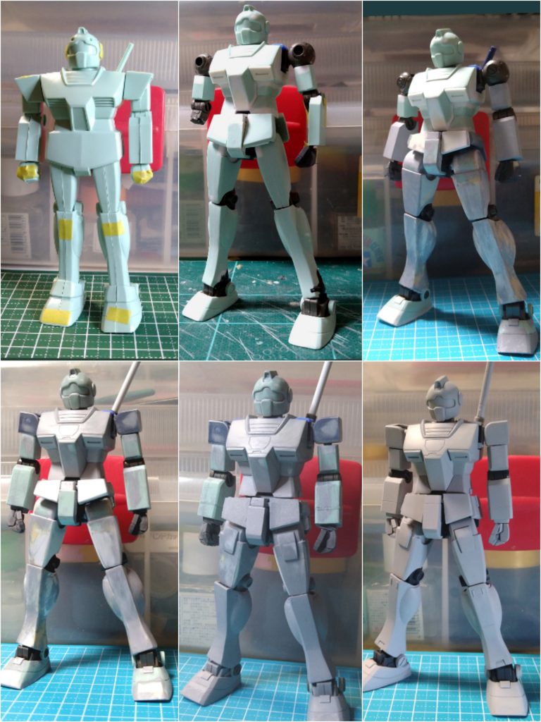 ベストメカのジムをベースにHGUC Hi-νガンダム等の関節を移植してますハイパーバズも旧武器セットのを使用しましたご覧いただきありがとうございました（*'∀'人)